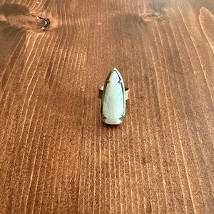 Kendra Scott Gold Ring with Cream Stone